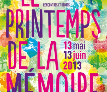 Biennale du Printemps de la Mémoire 2013