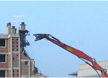 Grignotage du bâtiment A de la Vache Noire